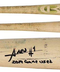 B08RWGHT3N Amed Rosario New York Mets Autographed Game-Used Natural Cooperstown Bat from the 2019 MLB Season with"2019 Game Used" Inscription - MLB Autographed Game Used Bats