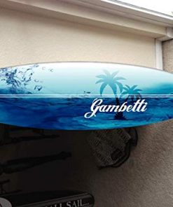 B08WPTMGYX wall hanging surf board surfboard decor hawaiian beach surfing beach decor