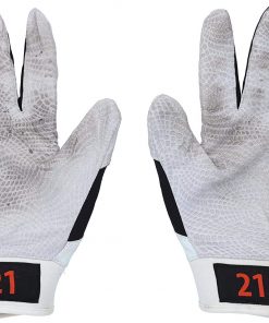 B08VLVWC4R Christian Yelich Miami Marlins Game-Used White and Black Under Armour Batting Gloves from the 2016 MLB Season - MLB Game Used Gloves