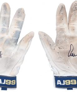 B08VL6YM2Y Aaron Judge New York Yankees Autographed Game-Used White Adidas Batting Gloves from the 2020 MLB Season - MLB Game Used Gloves