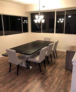 B08V9JKLRT Black Ebony farm house trestle table