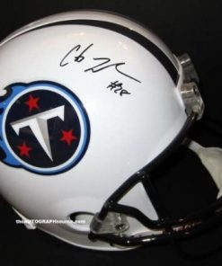 B0090Q6HB6 Chris Johnson Signed Titans Helmet