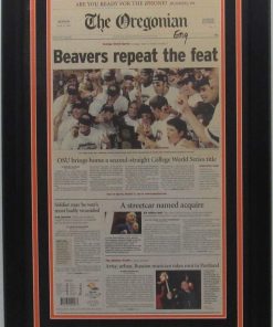 B08WPXKTQM Oregon State 2007 World Series Champs The Oregonian Newspaper Framed 157894