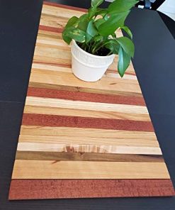 B08W4PTB33 Wood Table Runner. Solid Wood. Centerpiece. Assorted Woods