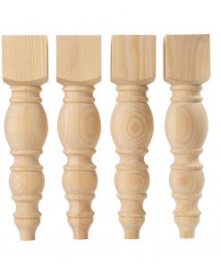 B08X3TVN85 Carolina Leg Co. - Modern Chunky Bench Legs - Perfect for Coffee Tables - Set of 4 - Made in NC - Dimensions: 3.5" x 16"