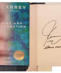 B08WRGNFL7 Authentic Autographed Jim Carrey Book Memoirs and Misinformation with Dana Vochon ~ First Edition