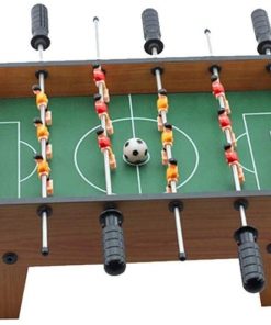 B08VGP8QX1 Haieshop Foosball Table Indoor Table Soccer Set Portable Wooden Soccer Game Table with 4 Footballs