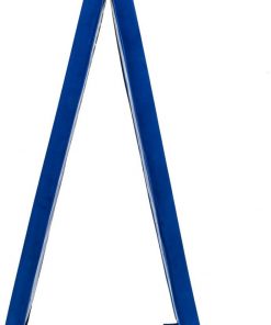 B08V8S6172 Bysesion 8 Feet Young Gymnasts Cheerleaders Training Folding Balance Beam Blue Plain Flannelette & Blue PVC