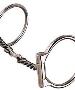 B005BPKOP0 Reinsman 223 Golden Glide Offset Dee Snaffle with 3/8" Twisted Dogbone; Stage A