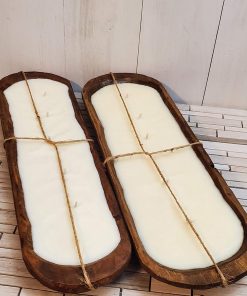B08W8JNBXM 2 piece set - Rustic 5 wick Soy Dough Bowl Candles