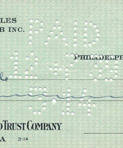 B08V8Y3CZW Bert Bell HOF Eagles Signed 1939 Payroll Player Dick Riffle Check 157602
