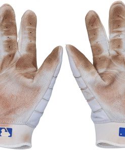 B08VLHWG5G Paul Goldschmidt St. Louis Cardinals Game-Used White Franklin"Jackie Robinson Day" Batting Gloves from the 2020 MLB Season - MLB Game Used Gloves