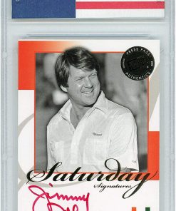 B08V37YGHK Jimmy Johnson Miami Hurricanes Autographed 2008 Press Pass Red #SS-JJ Card - Press Pass - College Cut Signatures