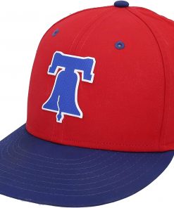 B08V3265X4 Scott Kingery Philadelphia Phillies Game-Used Red Liberty Bell Cap from the 2019 MLB Season - Game Used MLB Hats