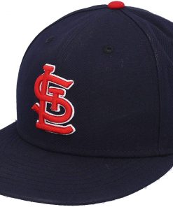 B08V3SWF1W Paul Goldschmidt St. Louis Cardinals Game-Used Navy Cap from the 2020 MLB Season - Size 7 1/4 - Game Used MLB Hats