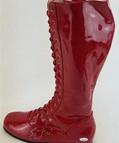 B08W2HPYQ4 Authentic Autographed Ric Flair Red Wrestling Boot (JSA COA) Wwe 16Xworld Champion/N.W.A. HOF