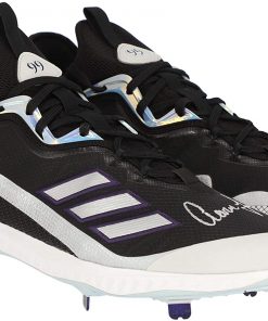 B08VGVPB3M Aaron Judge New York Yankees Autographed Player-Issued Black and Gray Adidas Cleats from the 2020 MLB Season - MLB Autographed Game Used Bats