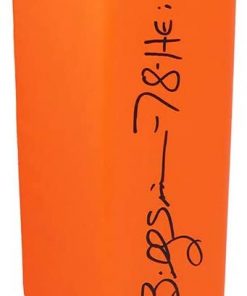 B08T6KJV7R Billy Sims Signed Orange Endzone Football Pylon w/78 Heisman - Schwartz Authentic