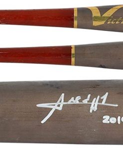 B08RWC14MW Amed Rosario New York Mets Autographed Game-Used Gray and Burnt Red Victus Broken Bat from the 2019 MLB Season with"2019 Game Used" Inscription - MLB Autographed Game Used Bats