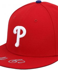 B08T6Q4V76 Alec Bohm Philadelphia Phillies Autographed Cap - Autographed Hats
