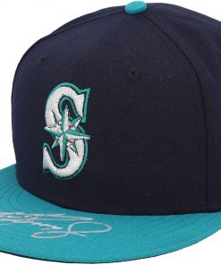 B08V3269DF Ken Griffey Jr. Seattle Mariners Autographed New Era Baseball Cap - Autographed MLB Hats