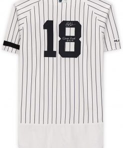 B08T6FHQX1 Didi Gregorius New York Yankees Autographed Game-Used #18 White Pinstripe Jersey vs. Boston Red Sox on August 4, 3019 - Size 46 with"Game Used 8-4-19" Inscription - MLB Autographed Game Used Bats