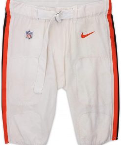 B08WFFDCM9 Larry Ogunjobi Cleveland Browns Game-Used #65 White Pants from the 2020 NFL Season - Size 42 - Game Used Equipment