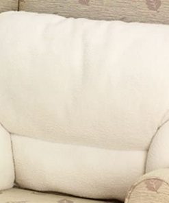 B005UM106Q Fleece Back Rest Lumbar Support Aid Armchair Cushion Cream One Size