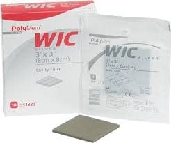 B0038LII3E Polymem Wic Silver Cavity Wound Filler 3" X 3" Part No. 1333 (10/box)