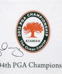B00A4406RY Rory McIlroy Autographed 2012 PGA Championship #18 Embroidered Pin Flag