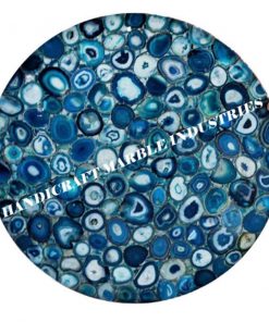 B08S75KP2L 36" Inch Blue Agate Round Coffee Table, Agate Dinning Table, Stone Coffee Table, Agate Table Top, Agate Coffee Table, Agate Side Table Home Decor