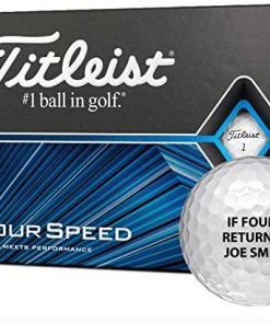 B08VYSD871 Titleist Tour Speed Logo Golf Balls - Personalized Golf Balls - Custom Golf Balls