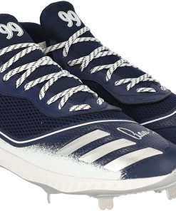 B08VGXF6LQ Aaron Judge New York Yankees Autographed Player-Issued Navy, White and Silver Adidas Cleats from the 2020 MLB Season - MLB Autographed Game Used Bats