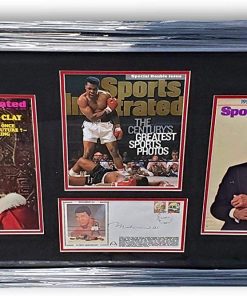 B08SLLXFVY Muhammad Ali Signed Autographed Cache Framed with Sports Illustrated Covers GA
