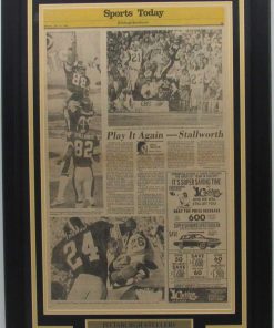 B08WPZ44WF Steelers 1980 Super Bowl XIV Win Pittsburgh Post Gazette Newspaper Framed 157908