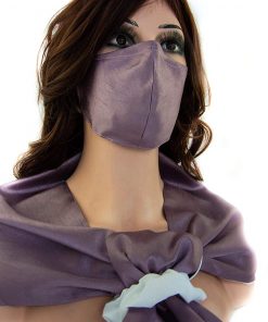 B08WHP4SLX Silky 4 pc Mask, scarf, Ear saver, Scrunchie Set