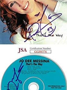 B08WR6GVD7 Authentic Autographed Jo Dee Messina 2000 That's the Way Single CD Cover & CD ~ JSA Hologram #GG08375 & #GG08376