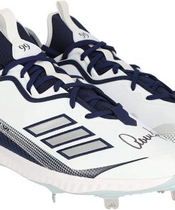 B08VGVBNPB Aaron Judge New York Yankees Autographed Player-Issued White and Navy Adidas Cleats from the 2020 MLB Season - MLB Autographed Game Used Bats