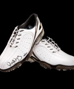 B00A4408KO Rory McIlroy Autographed FootJoy White Golf Shoes