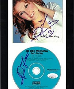 B08WRRP415 Authentic Autographed Jo Dee Messina 2000 That's the Way Single CD Cover & CD 6.5x12 Custom Framing ~ JSA Hologram #GG08375 & #GG08376