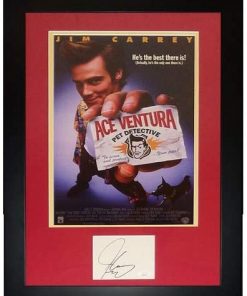 B08WS63BY5 Authentic Autographed Jim Carrey Ace Ventura Deluxe Framed 11X17 Movie Poster Frame ~ JSA