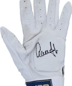 B08VL1KL2M Aaron Judge New York Yankees Autographed Game-Used White and Navy Adidas Left Handed Batting Glove from the 2020 MLB Season - MLB Game Used Gloves