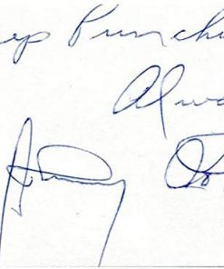 B003Y9UA4U Johnny (Red) Dolan Autograph/Signed 3x5 Card - Boxing Cut Signatures