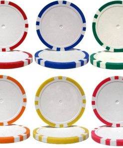 B003H3C6SQ 8-Stripe Dual Color 14gm 500 Bulk Poker Chips - Choose