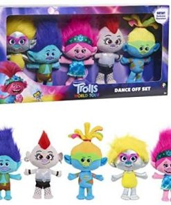 B08SLHKTWW NEW 2020 Trolls World Tour Dance Off Plush Set of 5 Dolls Walmart Exclusive