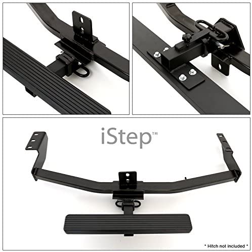 APS iStep Universal 36 Black Aluminum Rear 2 Class 3 Hitch Mounting Step Hitchstep Rear Roof Rack Bumper Guard Protector APS Autoparts 4332984470