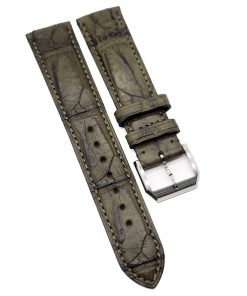 B08SQ58R84 20mm Cedar Brown Alligator Leather Watch Strap