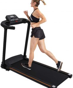 B08VMRPL3G Smart Treadmill, 2.0HP Electric Treadmill Shock Absorber, Wide Belt and Folding for Home, Office & Gym, 220 LB Max Weight