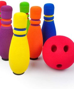 B08THJSVCJ bowling Fun Set Soft Indoor Indoor Training Kids Parent-Child Easy to Store Children's Balls 3 Years Old and Over (Color : 6 Bottles 2 Balls)