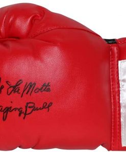 B08TZZTR6M Jake Lamotta Autographed Everlast Left Hand Boxing Glove Raging Bull JSA